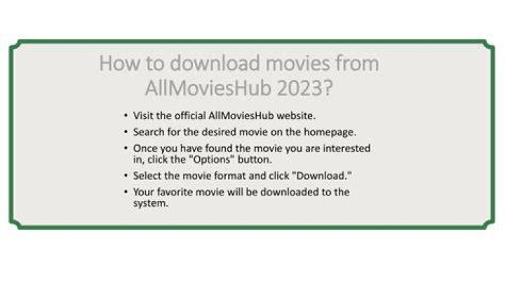 AllMoviesHub 300MB: Your Ultimate Guide to Downloading Movies
