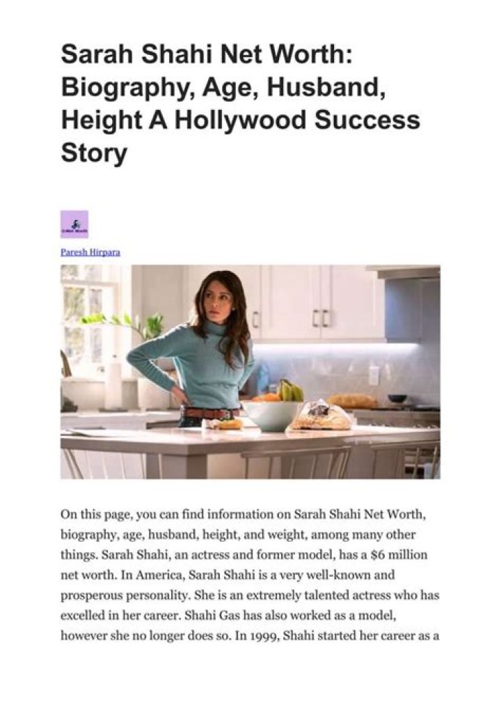 Sneak Peek into Sarah Shahi&rsquo;s Net Worth: Unveiling Her Success