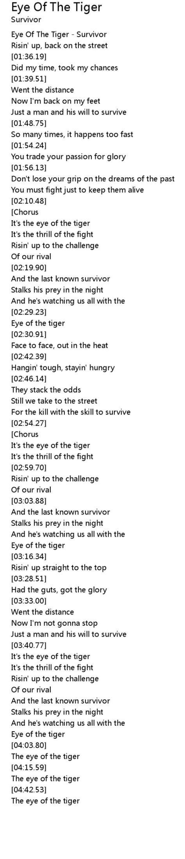 Songs Similar to Eye of the Tiger: Power Anthems to Fuel Your Motivation