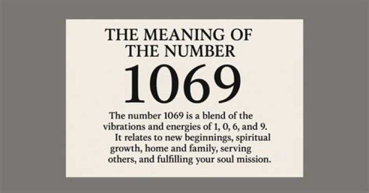 Understanding the Significance of 1069 Meaning: A Comprehensive Guide